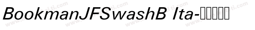 BookmanJFSwashB Ita字体转换